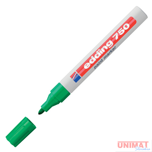 Popisovač lakový EDDING 750, zelený